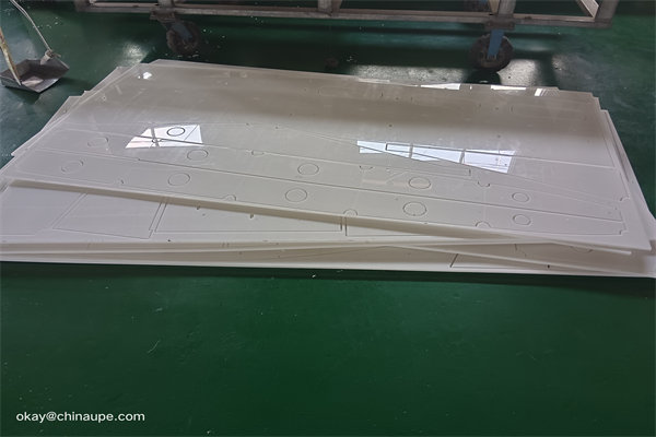 cut-to-size high density plastic sheet natural 5mm